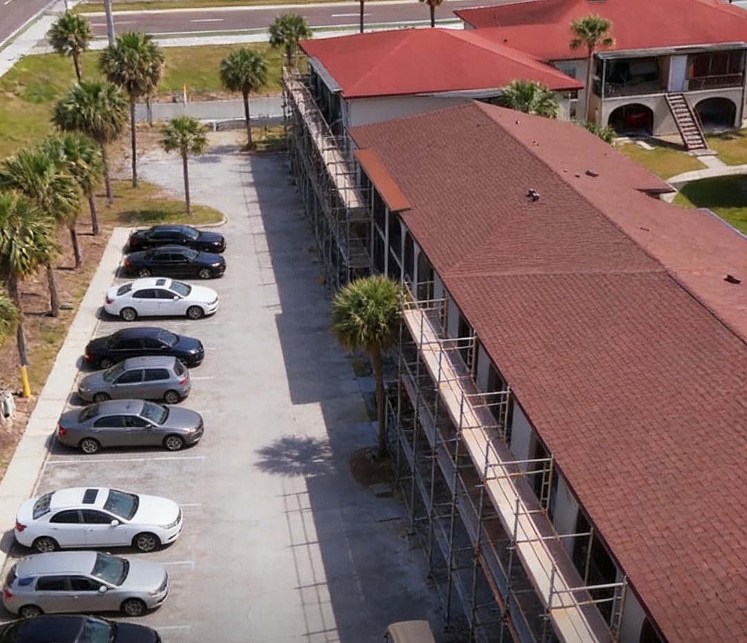 Cmax GC structural repair and reroofing project on a Central Florida condominium